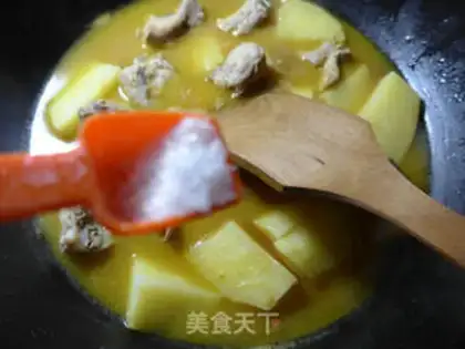 Make Curry potatoes step 7