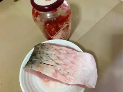 Make Pepper chopping, steaming fish step 0