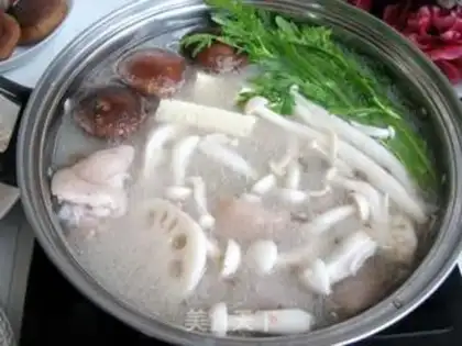 Make Pork-hot mushrooms, hot pot step 9
