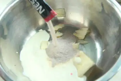 Make Mocha cheese cup step 6
