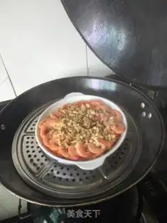 Make Garlic fan shrimp step 3