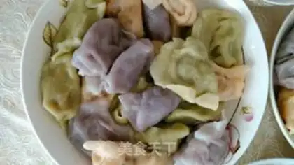 Make Colour dumplings step 5