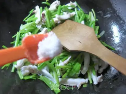 Make Celery fried squid step 7