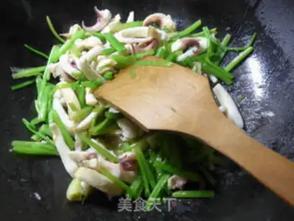 Make Celery fried squid step 9