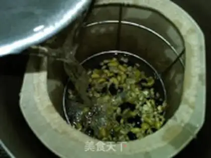 Make oatmeal black soybean step 5