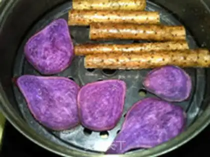 Make Honey Purple Potato Pie step 3