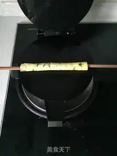 Make Salted egg rolls step 7