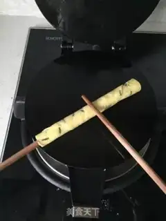 Make Salted egg rolls step 8
