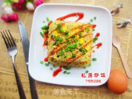 Make Private room fried rice step 10