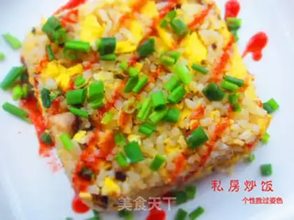 Make Private room fried rice step 11