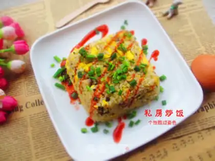 Make Private room fried rice step 12