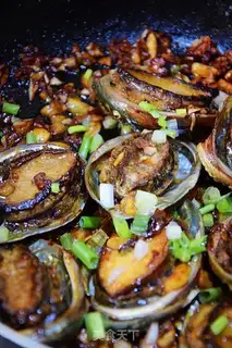 Make Fried garlic abalone step 10