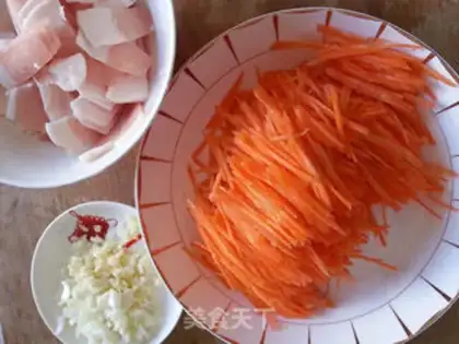 Make Five flowers and carrots step 1