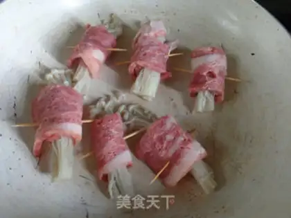 Make Bacon pins and mushrooms step 8