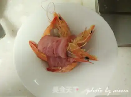 Make Soybean bacon covered in shrimp step 11