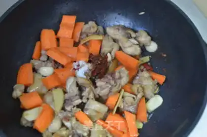 Make Carrot chicken leg step 7