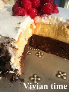 Make Brownie cheesecake step 8