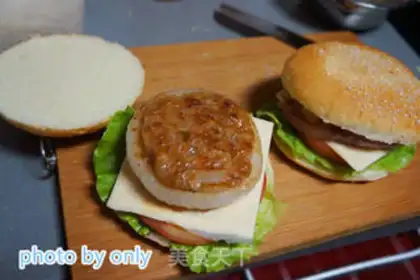 Make Pork burger step 4