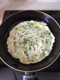 Make Celery egg pancakes step 0