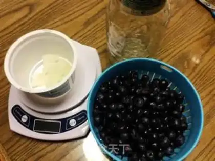 Make Grape blueberry mix step 0