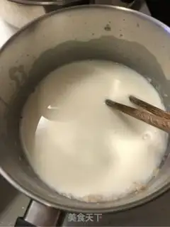 Make White sauce. Noodles step 3