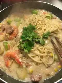 Make White sauce. Noodles step 7