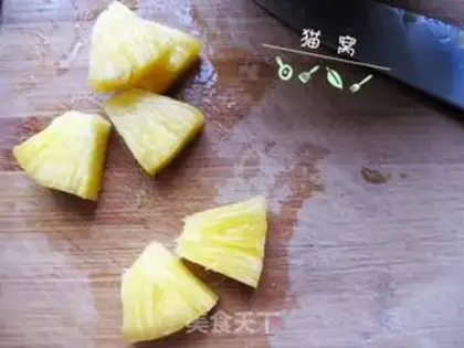 Make Coke pineapple steak step 1