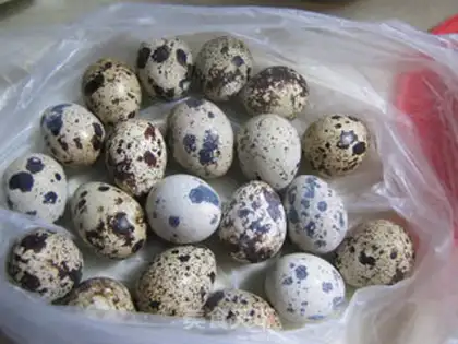 Make Frozen quail eggs step 1