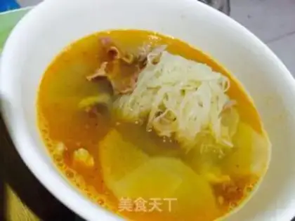 Make The radish lamb soup step 5