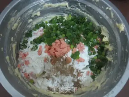 Make Mashed ham onion cookies step 4