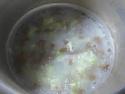 Make Cowboys and rice congee step 6