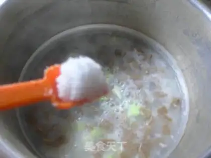 Make Cowboys and rice congee step 7