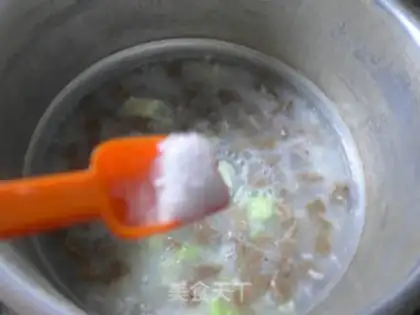Make Cowboys and rice congee step 8