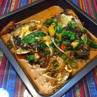 Make Red-burned fish head step 12