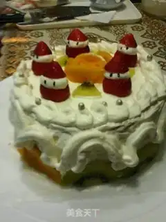 Make Christmas Snow Baby Cake step 11