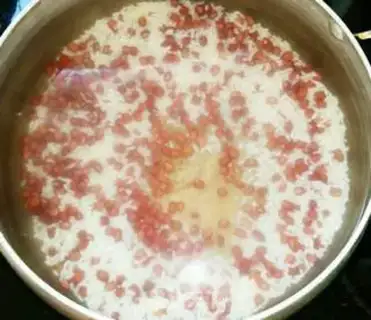 Make Red bean rice congee step 1