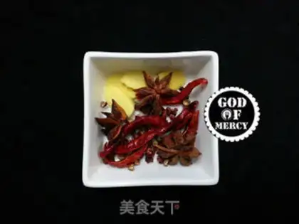 Make Five bouquets of bean petal sauce step 5