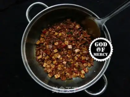 Make Five bouquets of bean petal sauce step 9
