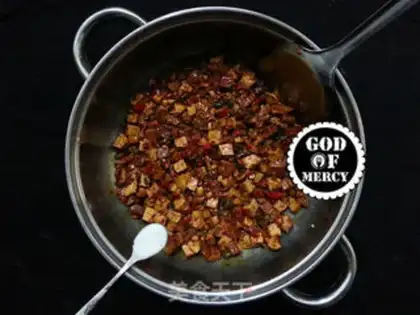 Make Five bouquets of bean petal sauce step 10