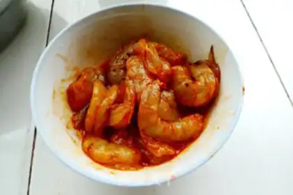Make New Orleans baked shrimp step 7