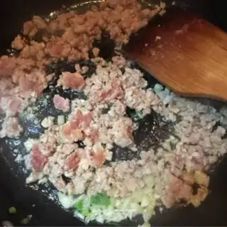 Make Peas, fried meat step 5