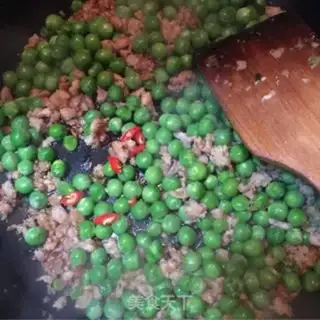 Make Peas, fried meat step 8