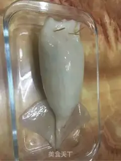 Make Roasted squid rice step 1