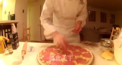 Make Salami sausage pizza step 5