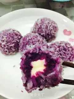 Make Purple cheese pearl ball step 7