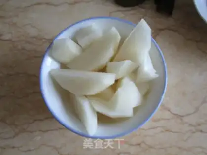 Make Rohango plum pear step 1
