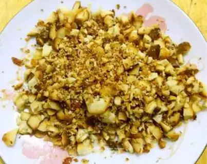 Make Snack chickens with gold balls step 11