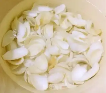 Make Celery lily shrimp step 3