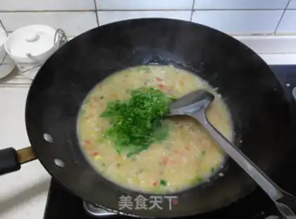 Make Salted egg omelet step 10
