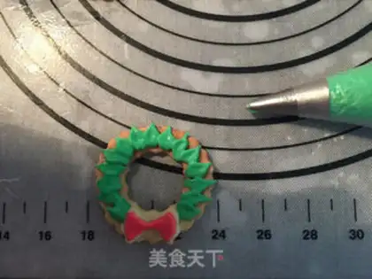 Make Christmas bouquet cookies step 18